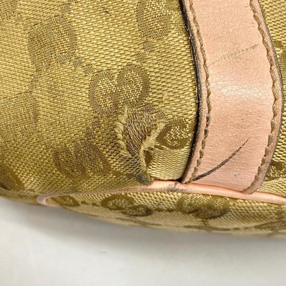 Gucci Tote Bag GG Canvas 211983 Leather Pink Beige Champagne Women's - Picture 7 of 16